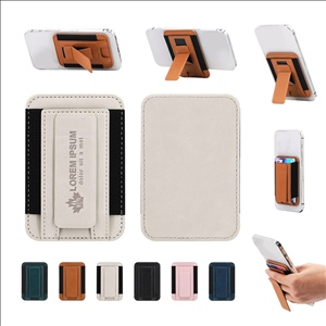 Phone Card Holder Magnetic Wallet With Adjustable Stand